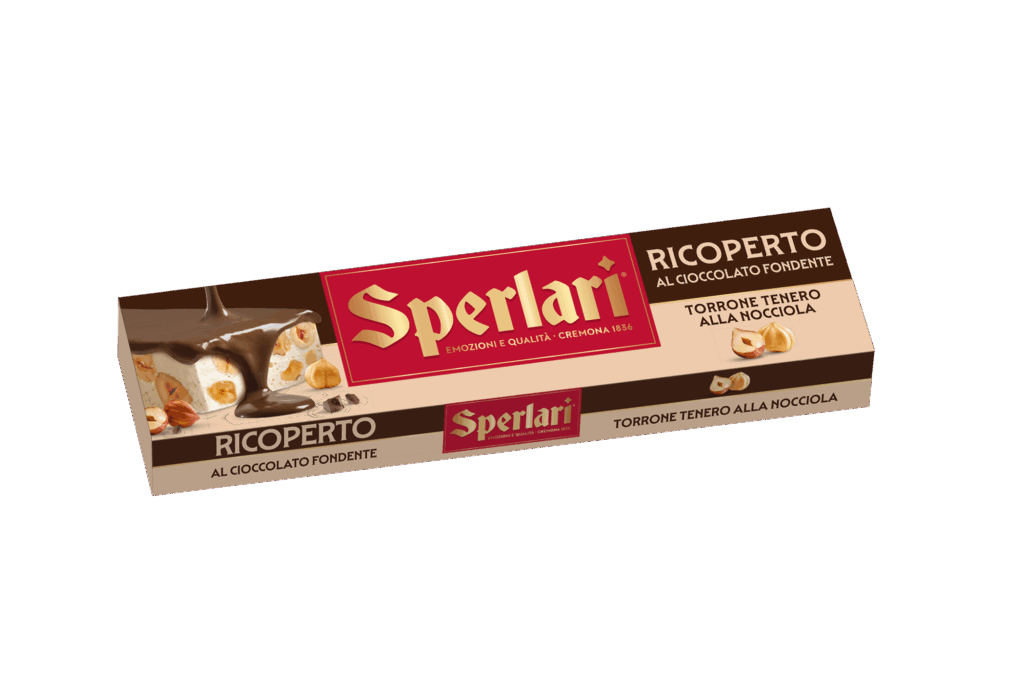 Torrone Ricoperto - Tenero alla Nocciola di Cioccolato Fondente RICOPERTO AL CIOCCOLATO FONDENTE