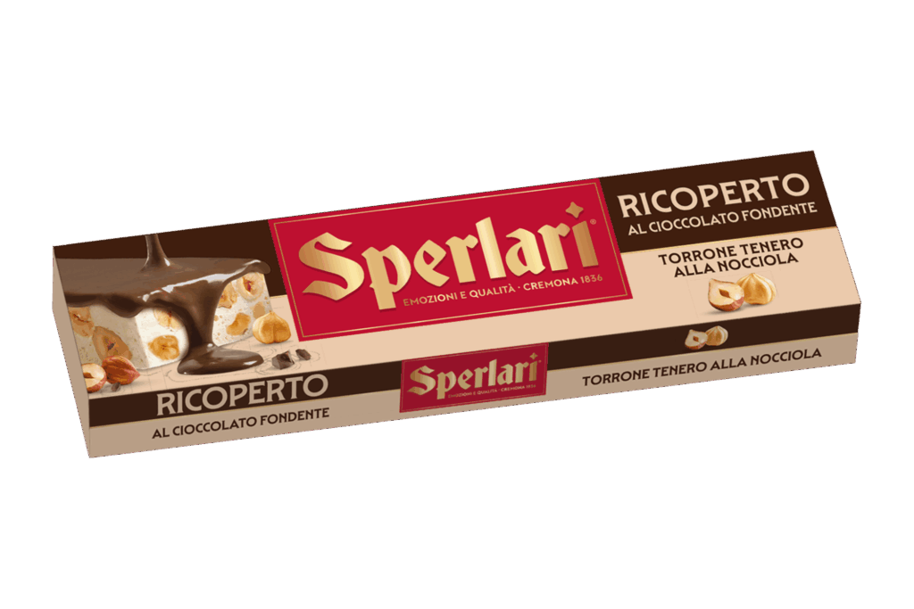 Con i torroni ricoperti Sperlari, la bontà del torrone è resa ancora più irresistibile da una golosa copertura.
