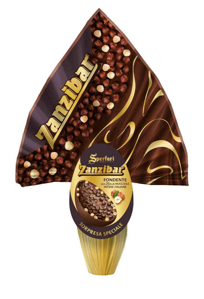 Ingredienti: zucchero, pasta di cacao, nocciole 25%, burro di cacao, emulsionante (lecitina di soia), aroma naturale di vaniglia. Cacao 52% minimo nel cioccolato fondente.